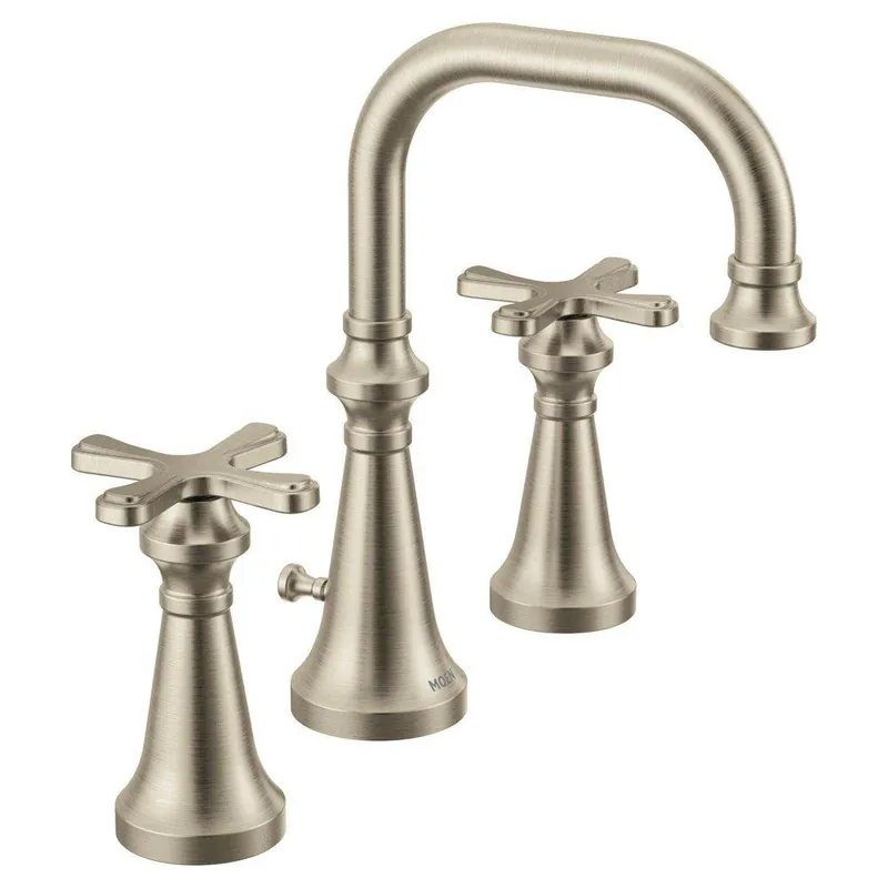 Moen TS44103BN Colinet Two Handle Widespread Bathroom Sink Faucet in Brushed Nickel