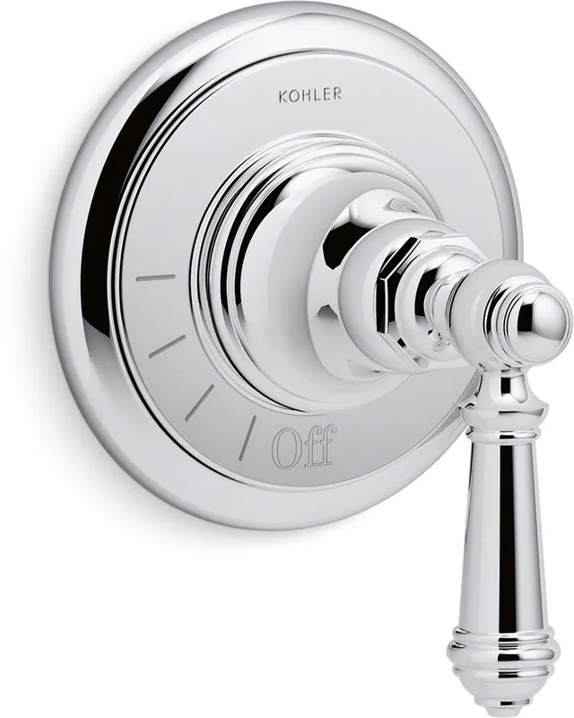 KOHLER T72771-4-CP Artifacts Single Handle Volume Control Valve Trim in Polished Chrome