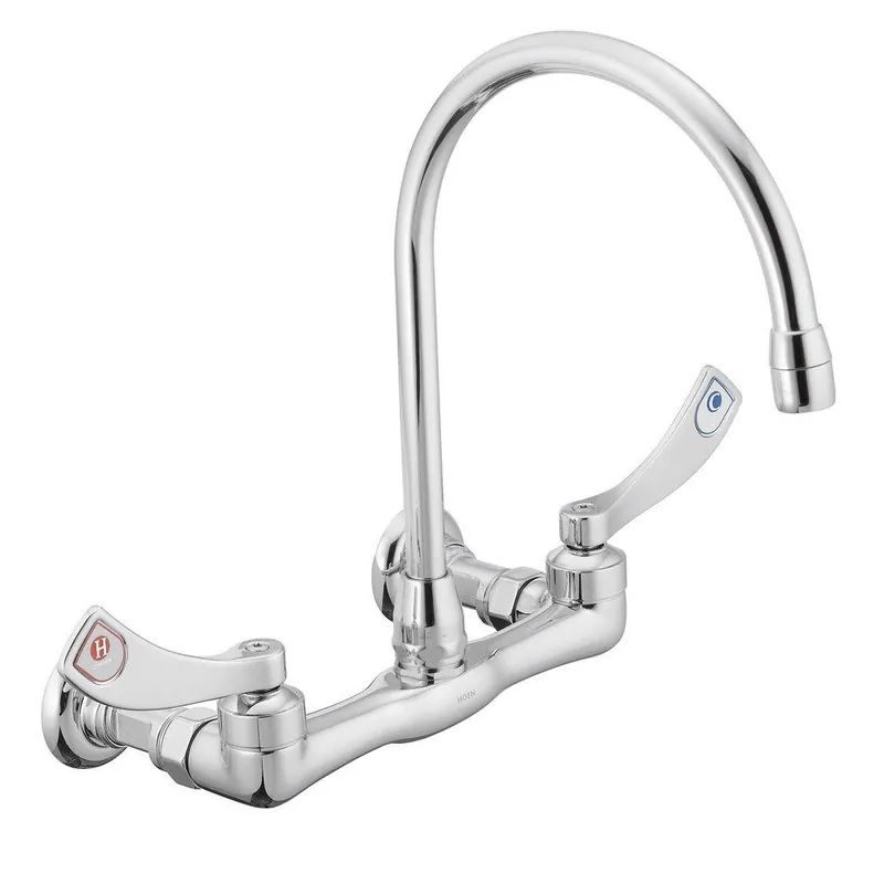 Moen 8126 M-Dura Two Handle Bathroom Sink Faucet in Chrome