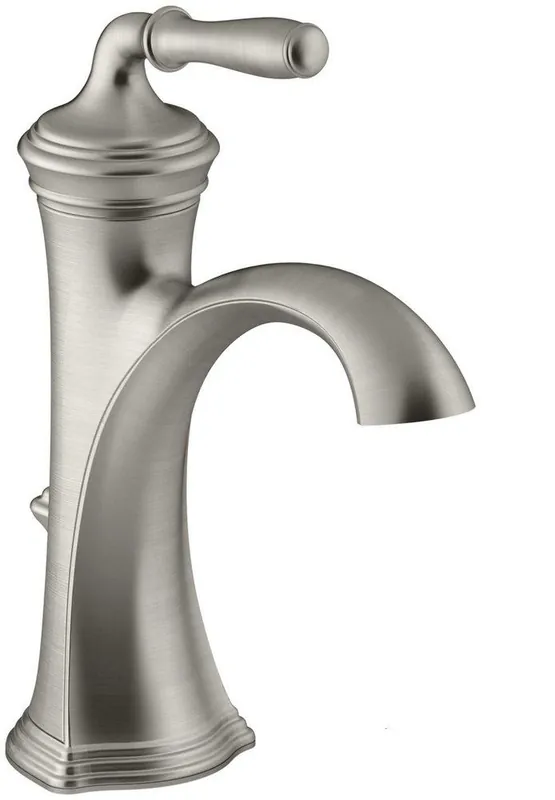 Kohler 193-4-BN Devonshire Single Handle Centerset Bathroom Sink Faucet in Vibrant Brushed Nickel