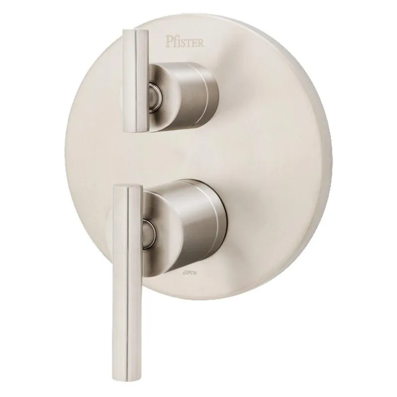 Pfister R89-SNCK Contempra Two Handle Thermostatic Valve Trim in Brushed Nickel