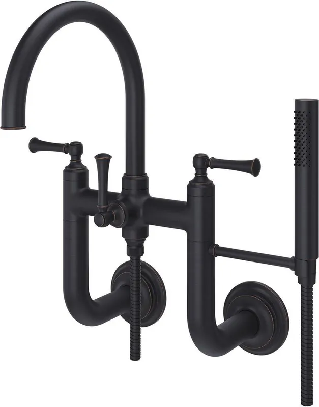 Pfister LG6-3TBY Tisbury Two Handle Wall Mount Filler in Tuscan Bronze