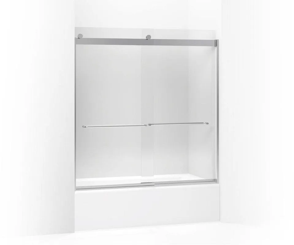 KOHLER 706004-L-SH Levity 62 x 59-5/8 in. Frameless Sliding Bath Door