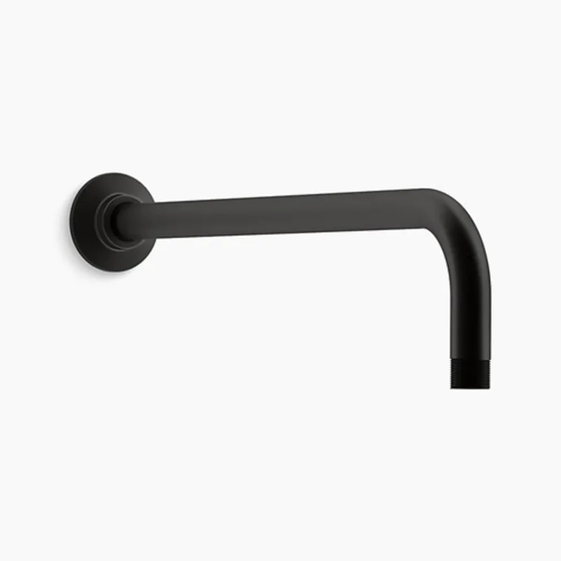 Kohler 10124-BL 14 in. Shower Arm and Flange in Matte Black