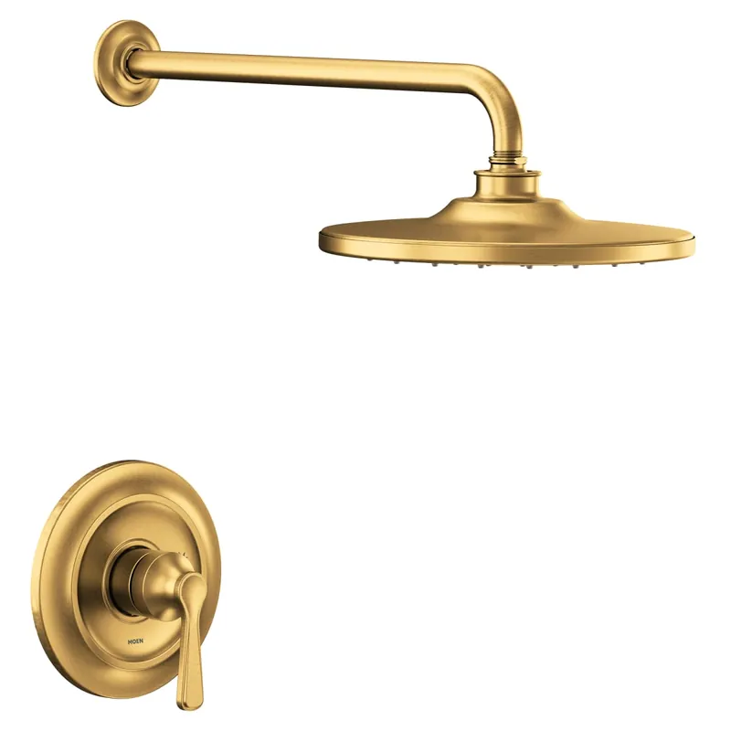 Moen UTS244202EPBG M-CORE 2-Series Eco Performance 1-Handle Shower Trim Kit in Brushed Gold