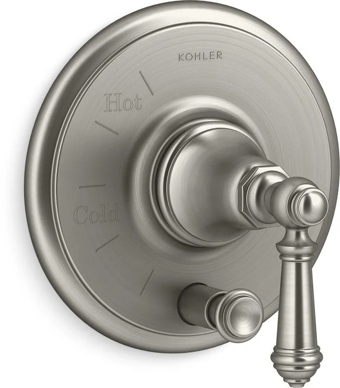 KOHLER T72768-4-BN Artifacts Single Handle Pressure Balancing Valve Trim in Vibrant Brushed Nickel