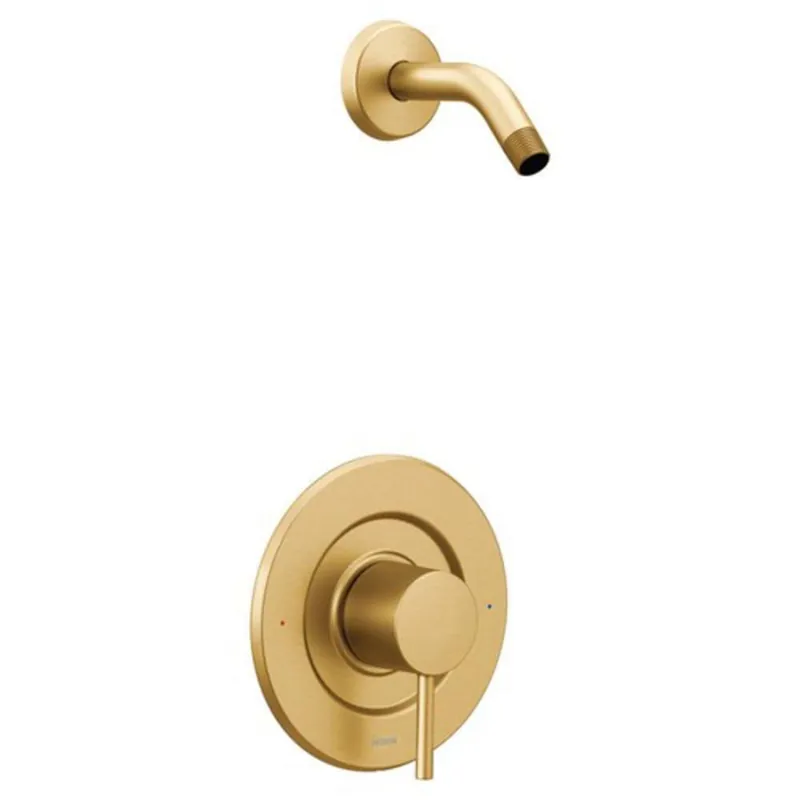 Moen T2192NHBG Align One Handle Single Function Shower Faucet in Brushed Gold (Trim Only)
