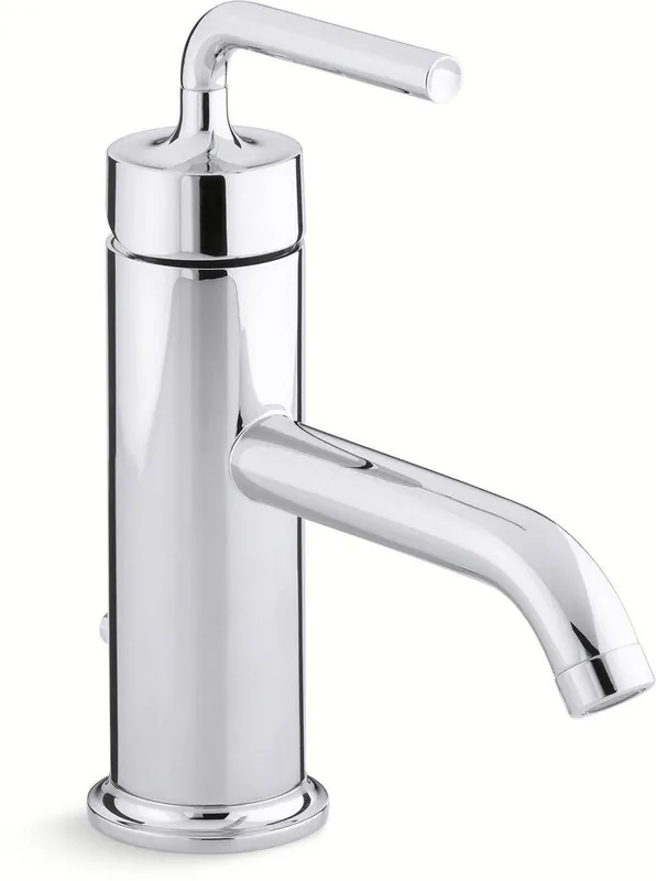 Kohler 14402-4A-CP Purist Single Handle Monoblock Bathroom Sink Faucet in Polished Chrome