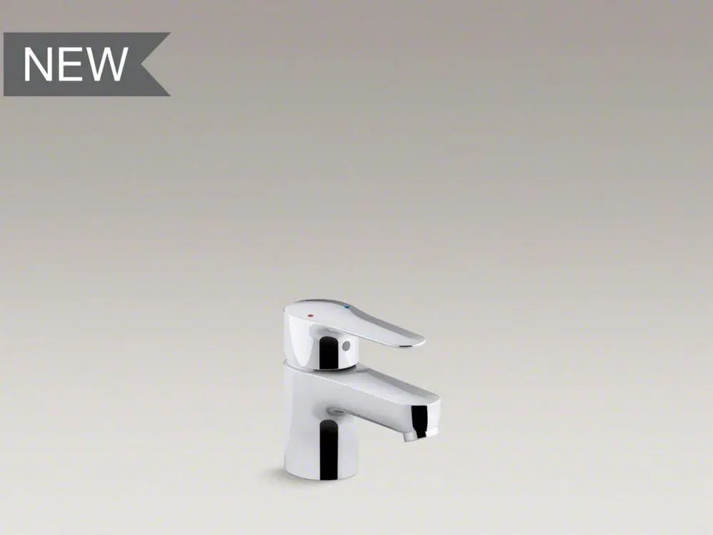 KOHLER 16027-4-CP July Single Handle Monoblock Bathroom Sink Faucet in Polished Chrome