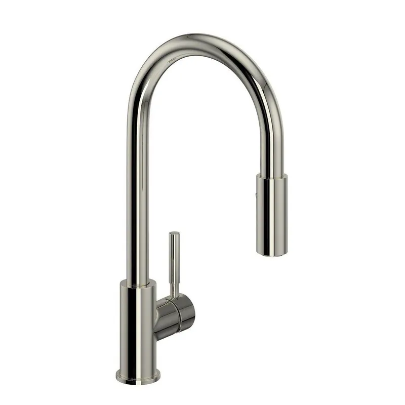 Rohl R7520PN Lux Single Handle Pull Down Kitchen Faucet in Polished Nickel