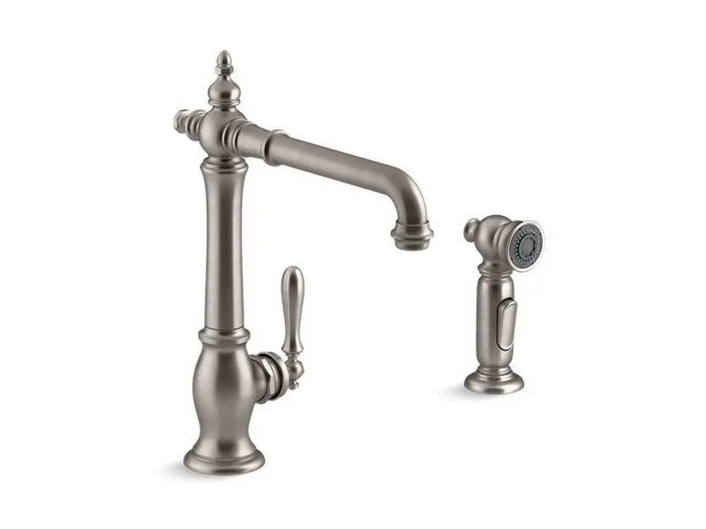 Kohler 99265-VS Artifacts Single Handle Kitchen Faucet with Side Spray