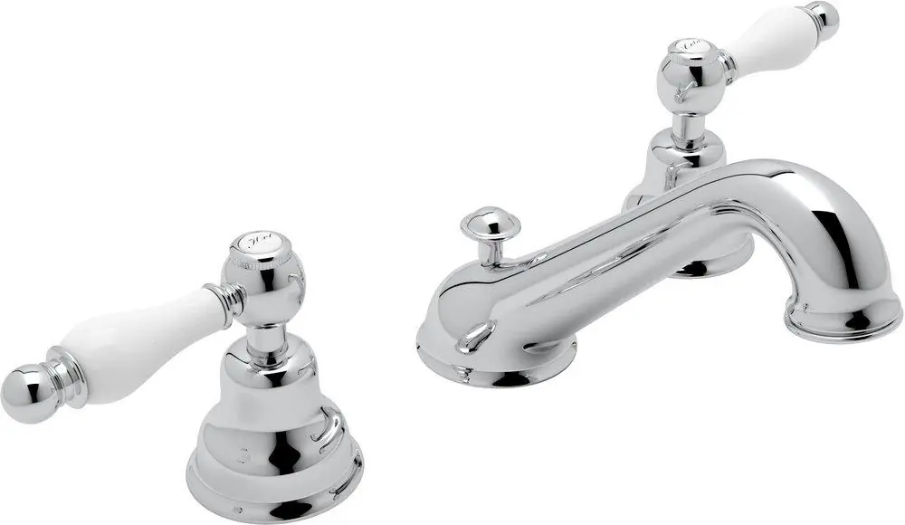 Rohl AC102OP-APC-2 Arcana Two Handle Widespread Bathroom Sink Faucet in Polished Chrome