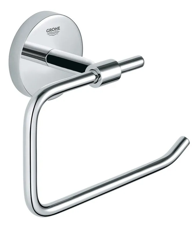 GROHE 40457001 BauCosmopolitan Concealed Mount and Wall Mount Toilet Tissue Holder