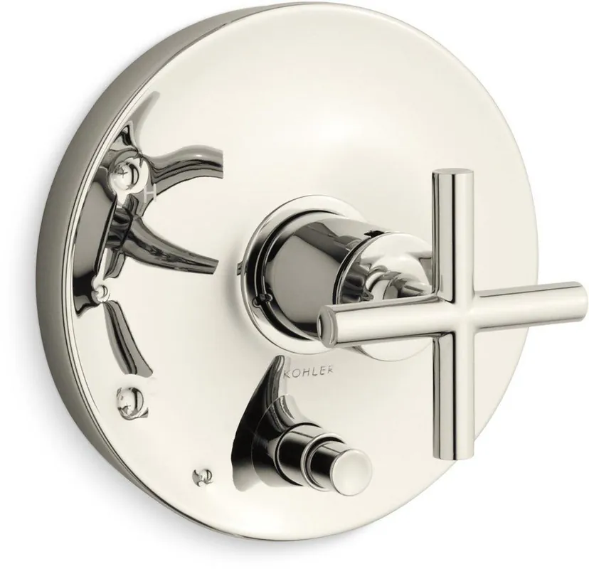 Kohler T14501-3-SN Purist Single Handle Pressure Balancing Valve Trim in Vibrant Polished Nickel