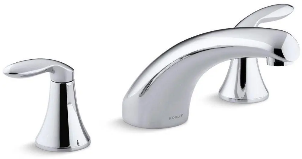 Kohler P15290-4-CP Coralais Two Handle Roman Tub Faucet in Polished Chrome
