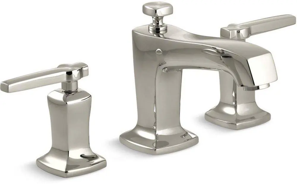 Kohler 16232-4-SN Margaux Two Handle Widespread Bathroom Sink Faucet in Vibrant Polished Nickel