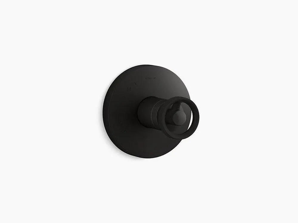 KOHLER TS78015-9-BL Components Single Handle Pressure Balancing Valve Trim in Matte Black