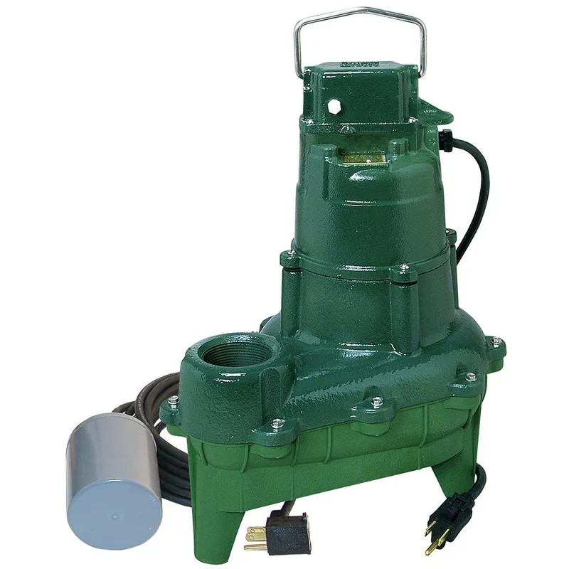 Zoeller 264-0005 Waste-Mate 2 in. 115V 9.4A 2/5 hp 90 gpm NPT Cast Iron Sewage Pump