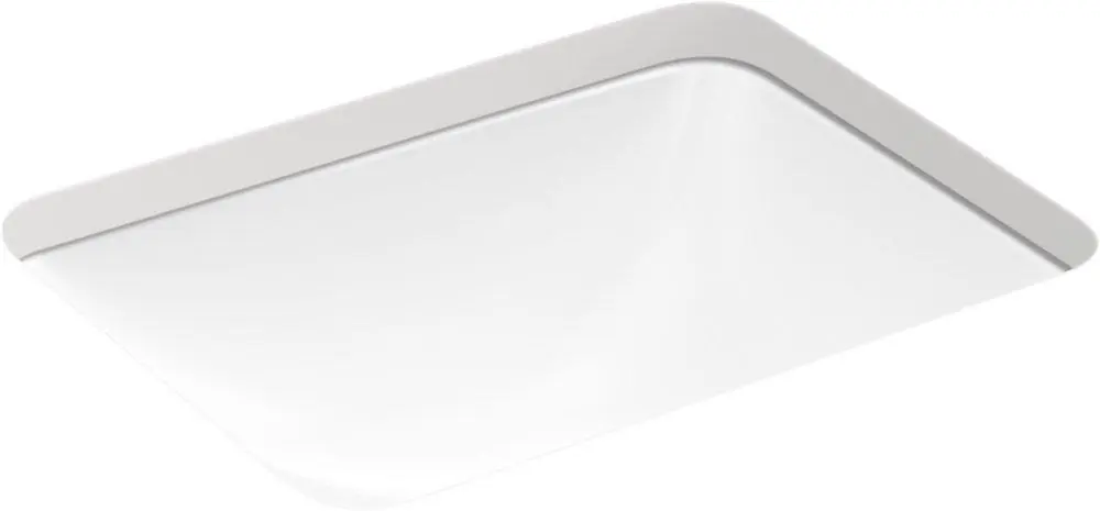 Kohler 20000-0 Caxton 20-1/4 x 15-11/16 in. Rectangular Undermount Bathroom Sink in White