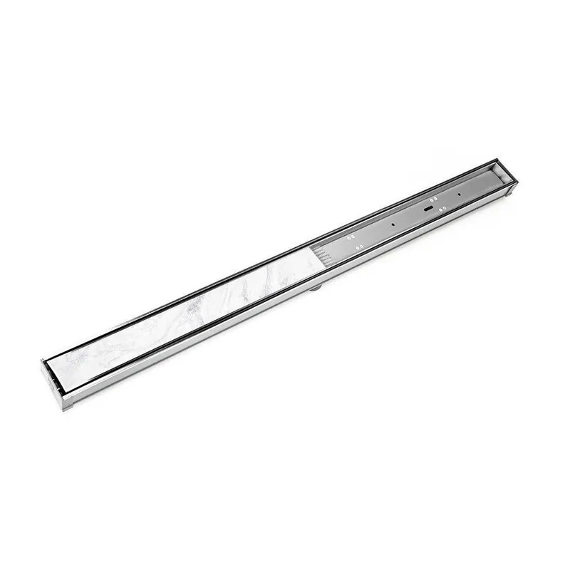Infinity Drain STIF6580PS S-TIF 65 Series 80-1/8 in. Shower Drain Complete Kit in Polished Stainless