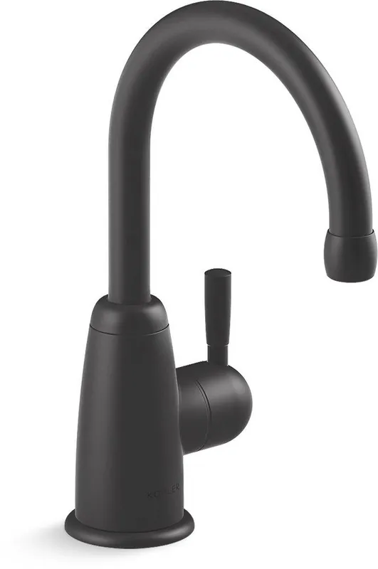 Kohler 6665-AG-BL Wellspring Single Handle Monoblock Bathroom Sink Faucet in Matte Black