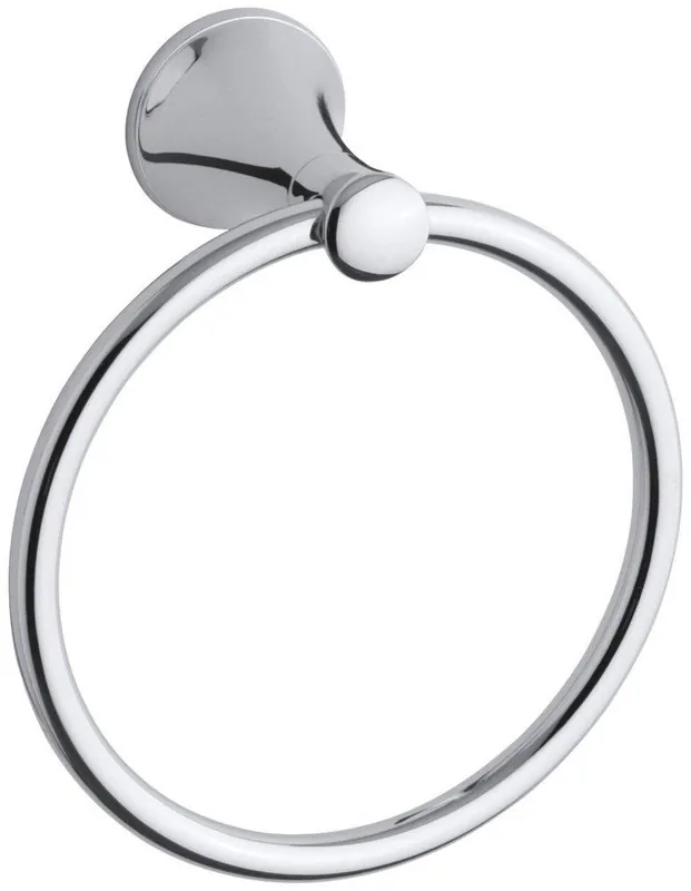 KOHLER 13435-CP Coralais Round Closed Towel Ring in Polished Chrome