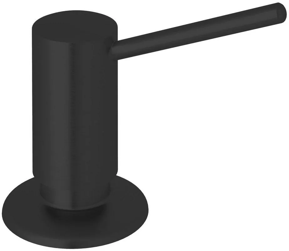 Rohl LS450LMB Lux 12 oz. Deck Mount Brass Soap & Lotion Dispenser in Matte Black