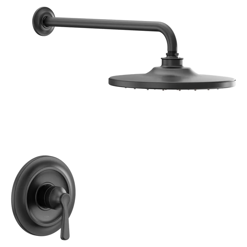 Moen UTS244202EPBL Colinet M-CORE 2-Series Eco Performance 1-Handle Shower Trim Kit in Matte Black