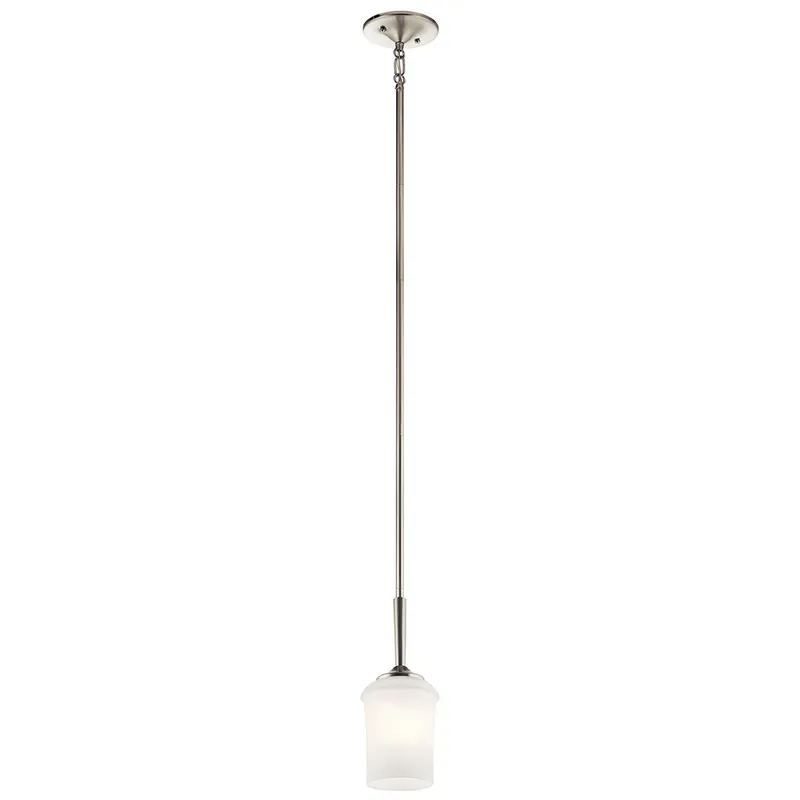 Kichler 43668NI Aubrey Mini Pendant 1 Light 12.75 Inch