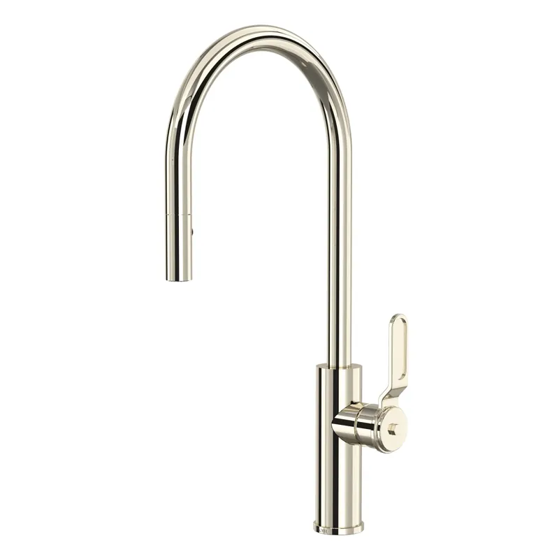 Rohl MY55D1LMPN Myrina Pull-Down Kitchen Faucet With C-Spout in Polished Nickel