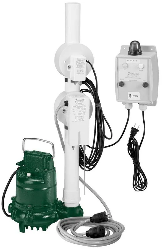 Zoeller 940-0012 Oil Guard 4/10 HP 115V Elevator Sump Pump System