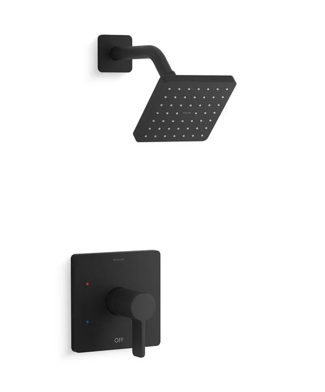 Kohler TS23503-4G-BL Parallel One Handle Single Function Shower Faucet in Matte Black Trim Only