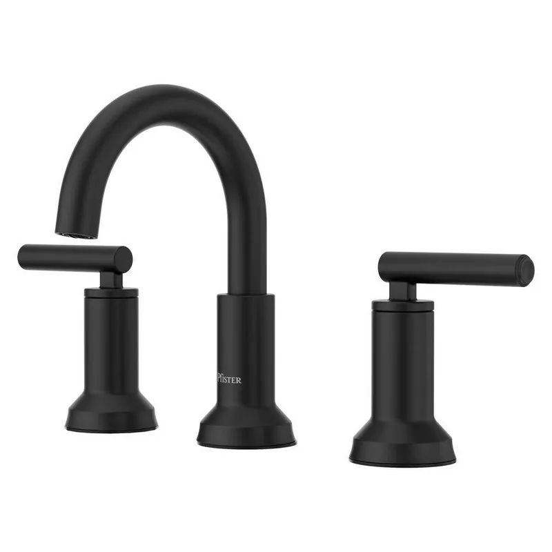 Pfister LF-049-CSOSDB Capistrano Two Handle Widespread Bathroom Sink Faucet in Matte Black