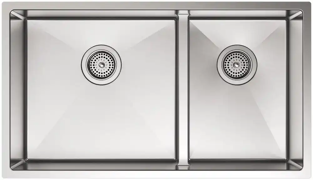 Kohler 5284-NA Strive 32 x 18-5/16 in. Stainless Steel Double Bowl Kitchen Sink with Smart Divide and SilentShield