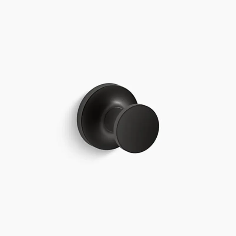 Kohler 14443-BL Purist 1 Robe Hook in Matte Black