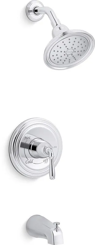 Kohler TS395-4SG-CP Devonshire One Handle Single Function Bathtub & Shower Faucet (Trim Only)