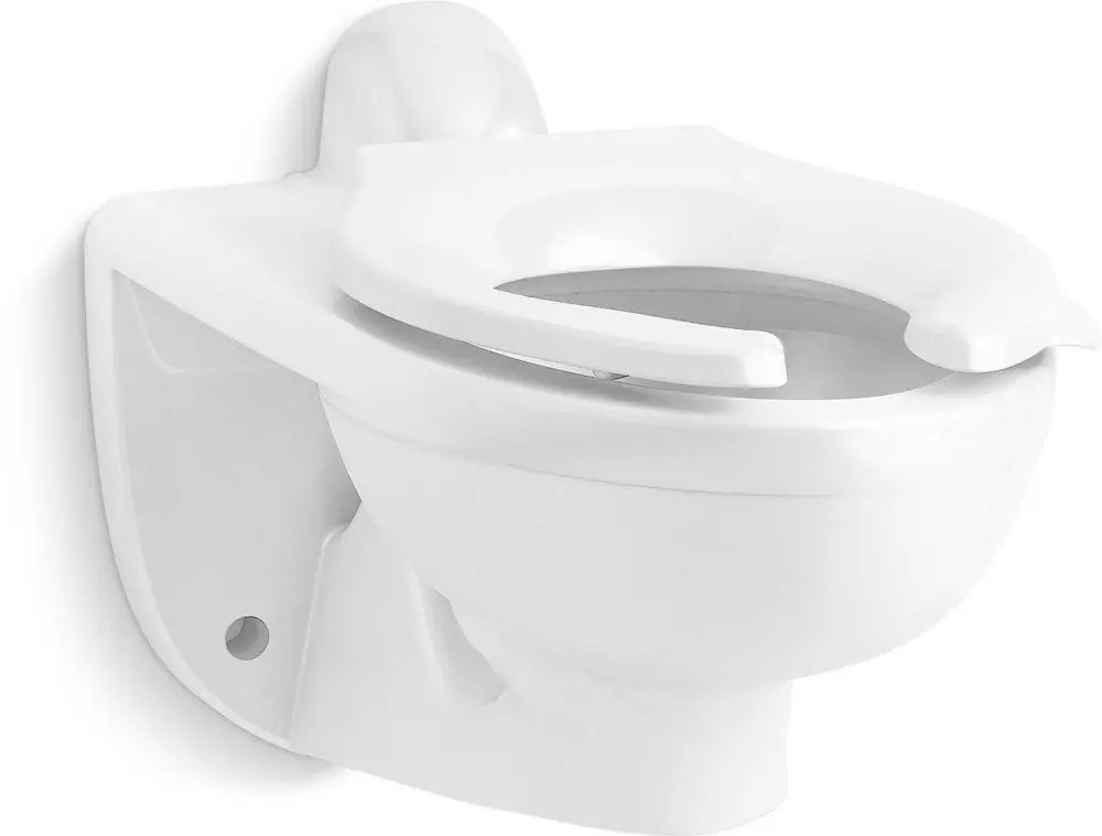 KOHLER 84323-0 Kingston Ultra 1.28 gpf Elongated Wall Mount Two Piece Toilet Bowl