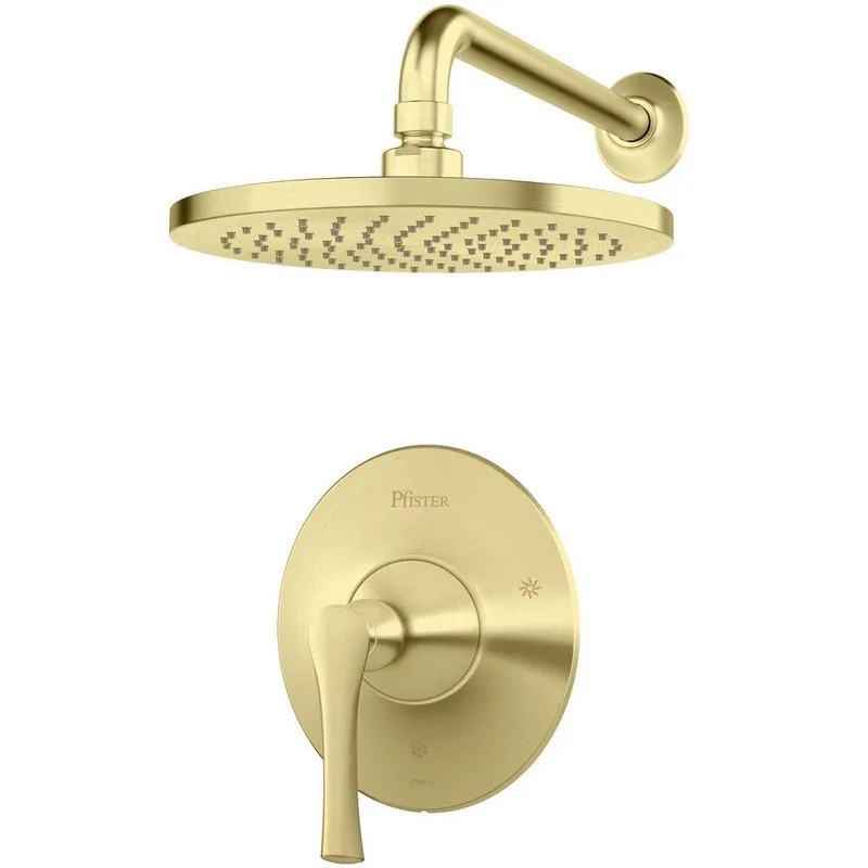 Pfister LG89-7RHBG Rhen One Handle Single Function Shower Faucet in Brushed Gold Trim Only