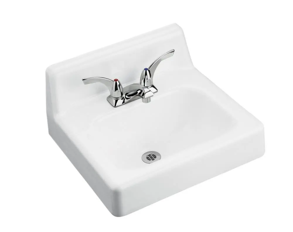 Kohler 2812-0 Hudson 20 x 18 in. Rectangular Wall Mount Bathroom Sink