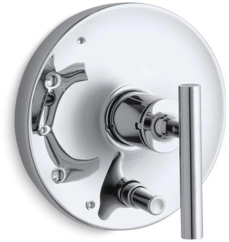 KOHLER T14501-4-CP Purist Single Handle Pressure Balancing Valve Trim in Polished Chrome