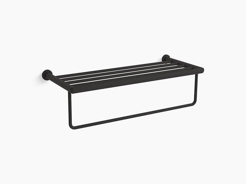 Kohler 24756-BL Modern 24 in. Towel Bar in Matte Black