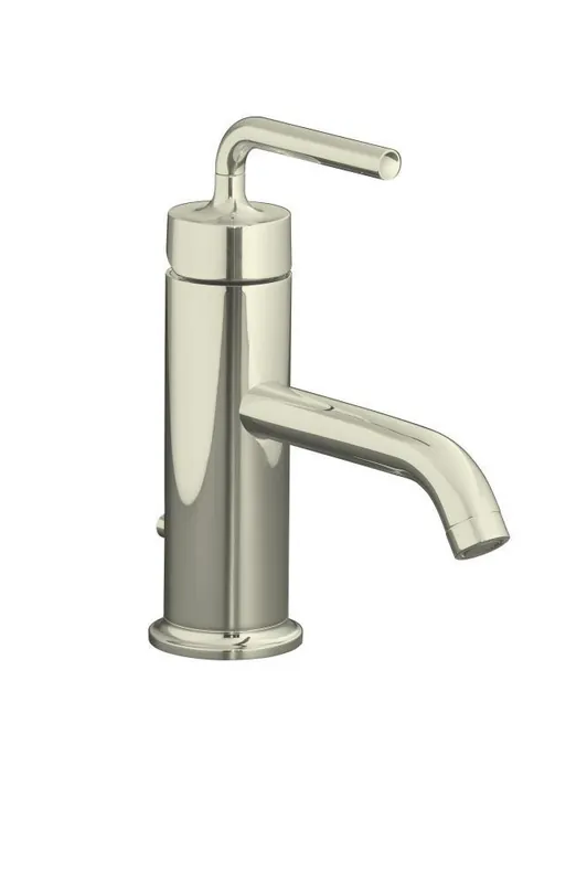 Kohler 14402-4A-SN Purist Single Handle Monoblock Bathroom Sink Faucet in Vibrant Polished Nickel