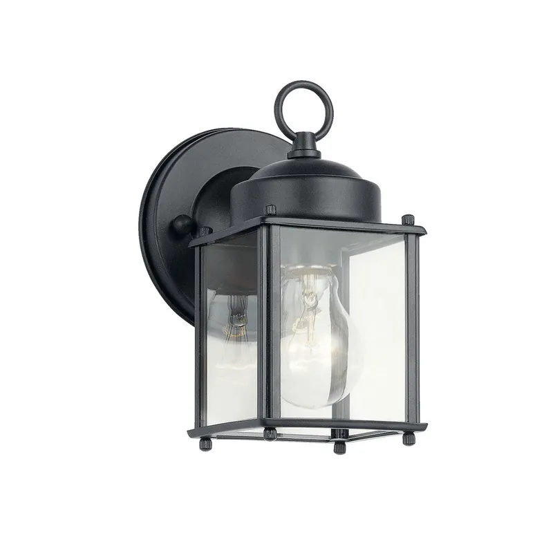 Kichler 9611BK The One Light New Street Wall Lantern 60W (Each)