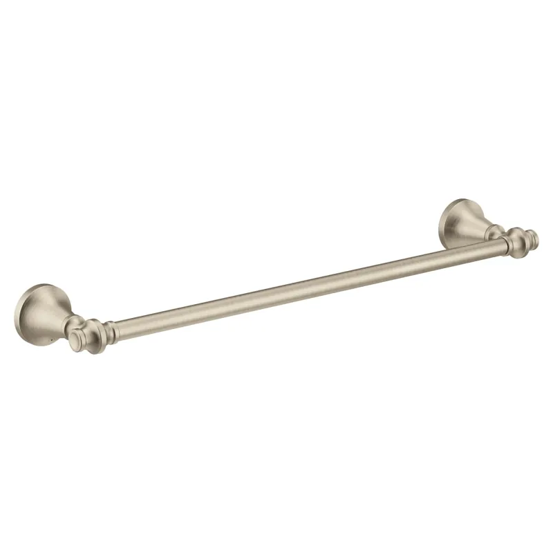 Moen YB0518BN Colinet Traditional 18-Inch Single Towel Bar in Brushed Nickel
