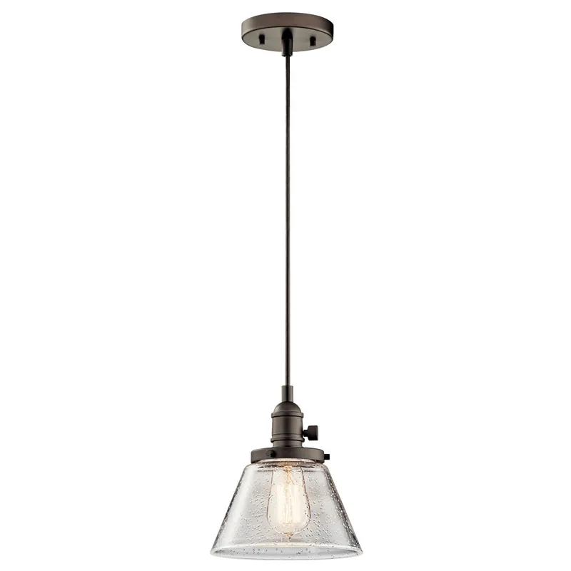 Kichler 43851OZ The Avery 1 Light Cone Mini Pendant