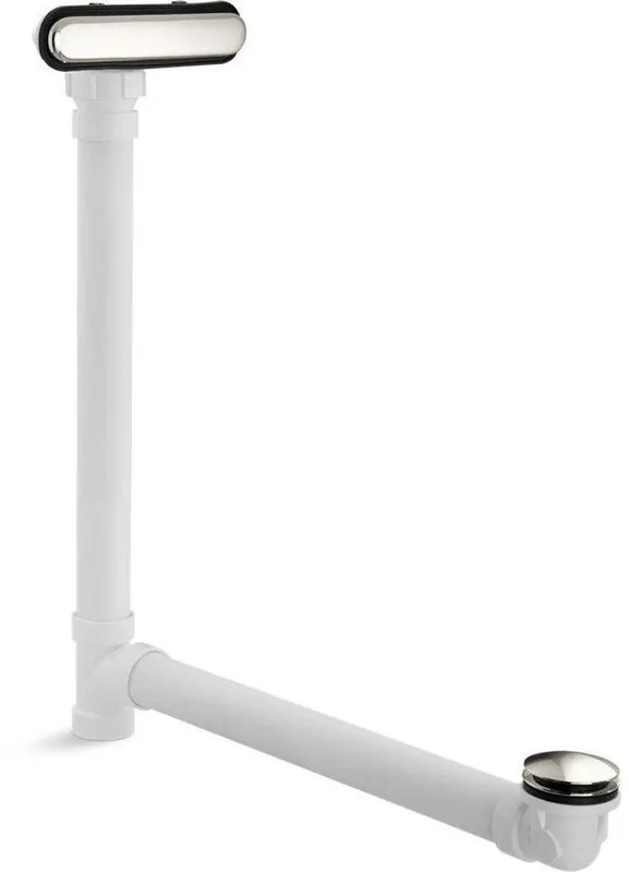 KOHLER 7272-SN ClearFlo Plastic Toe-Tap Drain in Vibrant Polished Nickel