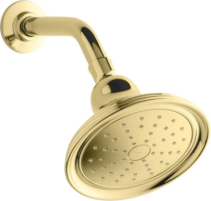 KOHLER 45413-G-PB Devonshire Single Function Showerhead in Vibrant Polished Brass
