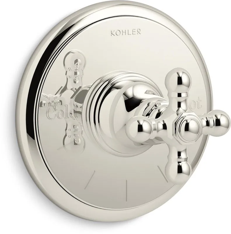 Kohler T72769-3-SN Artifacts Single Handle Thermostatic Valve Trim in Vibrant Polished Nickel