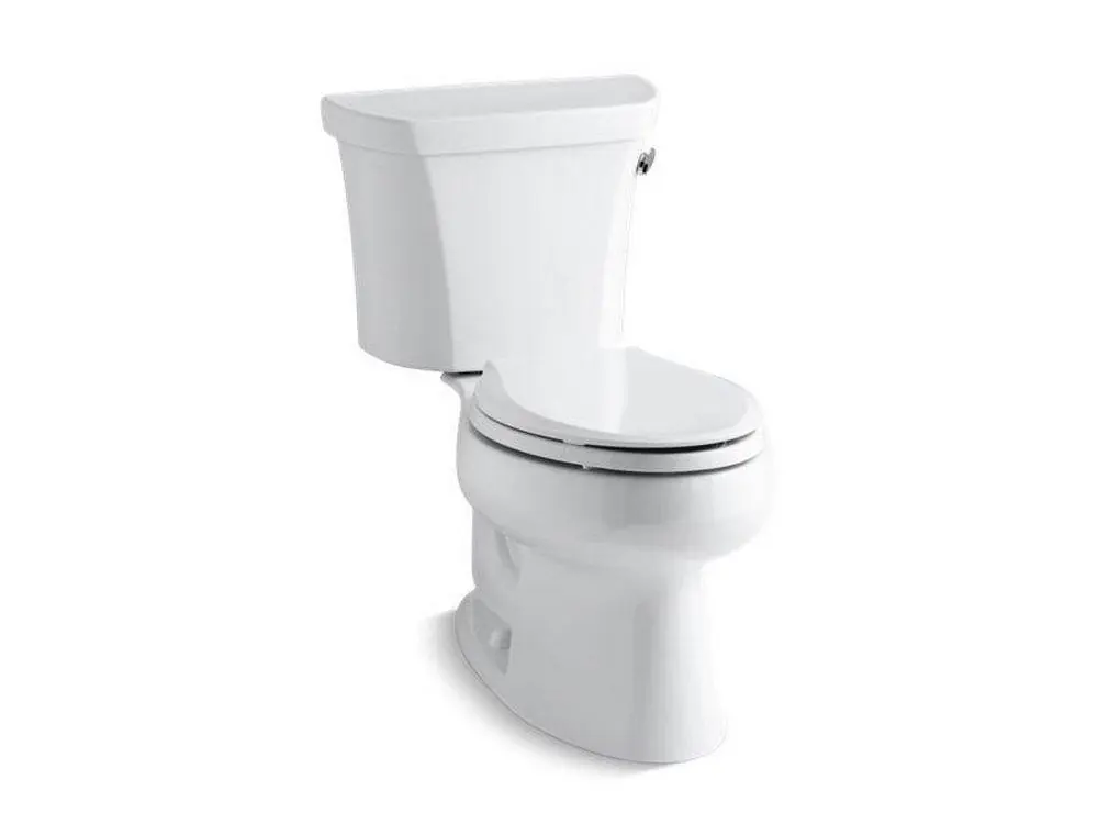 Kohler 3978-RA-0 Wellworth 1.6 gpf Elongated Toilet in White with Right-Hand Trip Lever