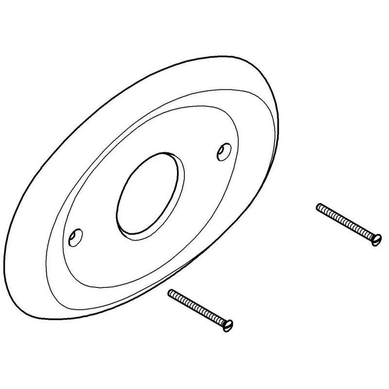 GROHE 08367000 Grohmix Escutcheon Plate in Starlight Chrome